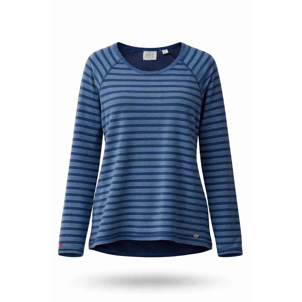 Scotch & Soda Striped Long Sleeve Top Womens XL Blue Knit Casual